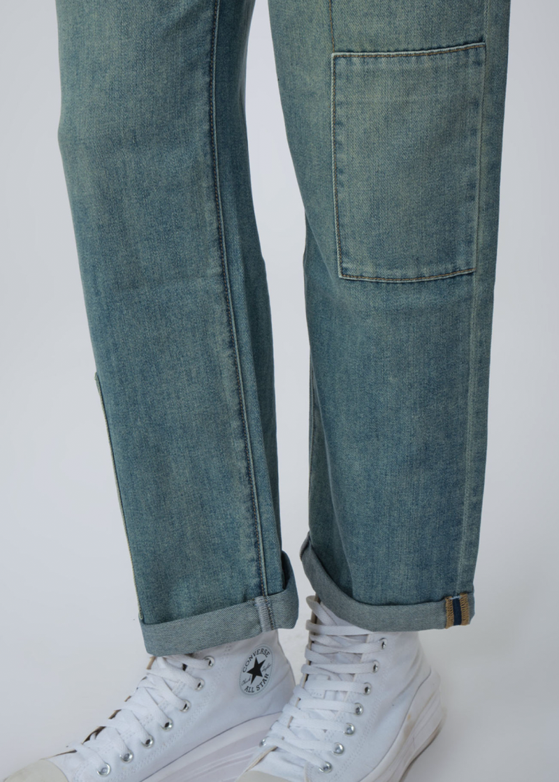 Cropped Twill Jeans