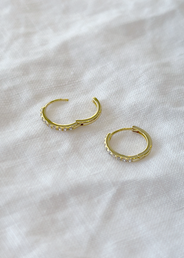 Bella & Wren Jewelry Pave Hoop | Day GV