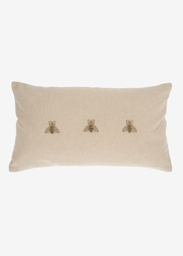 Indaba 14x31 Embroidered Bee Pillow