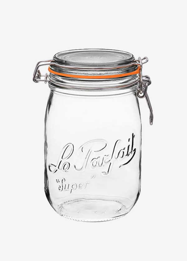 Parfait 1L Rounded French Glass Jar