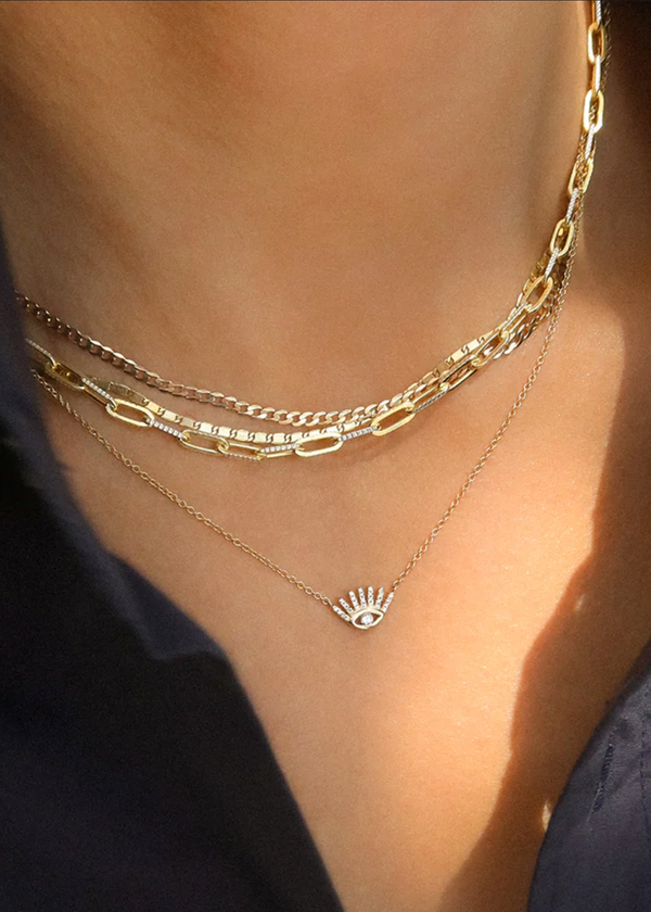 Leah Alexandra Diamond-cut Paperclip Chain | Gold