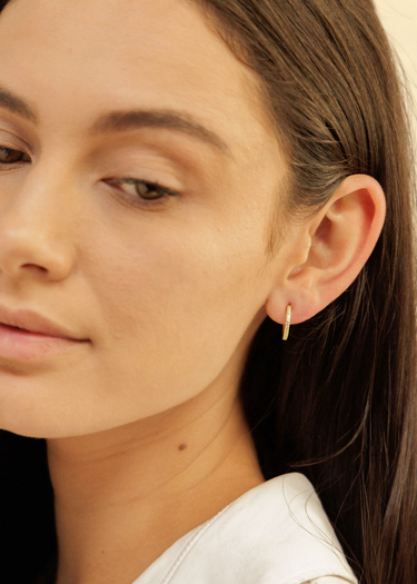 Bella & Wren Jewelry Pave Hoop | Day GV
