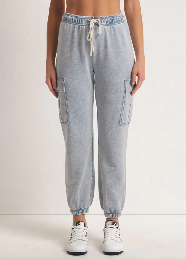 ZSupply Crop Out Tempo Knit Denim Set