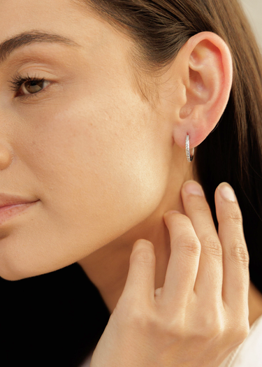Bella & Wren Jewelry Pave Hoop | Day SS