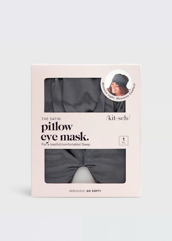 Kitsch Pillow Eye Mask | Charcoal