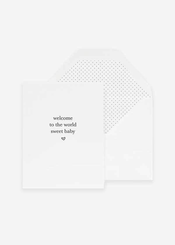 Sugar Paper Welcome Sweet Baby Card