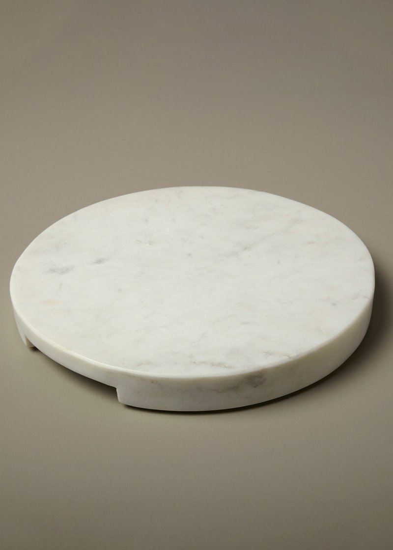 Be Home White Marble Round Board