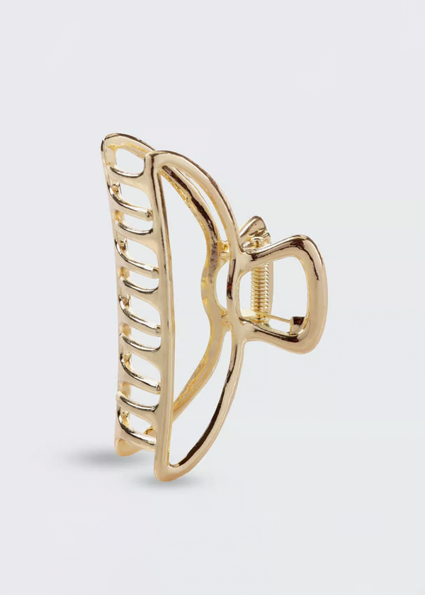 Kitsch Open Shape Claw Clip | Gold