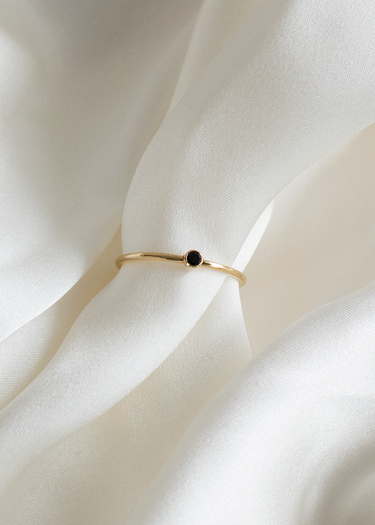Raquel Rosalie Black Dotty Ring