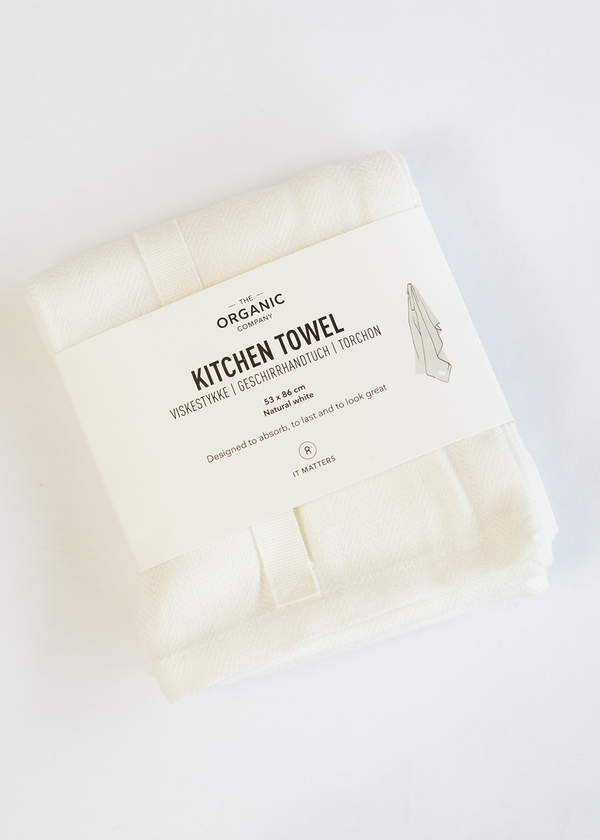 The Organic Company Kitchen Towel White