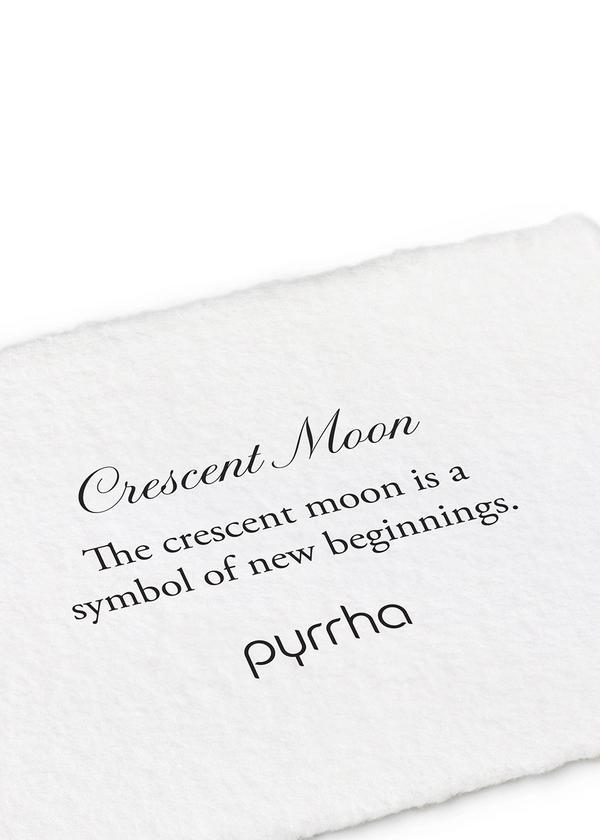 Pyrrha Crescent Moon Charm
