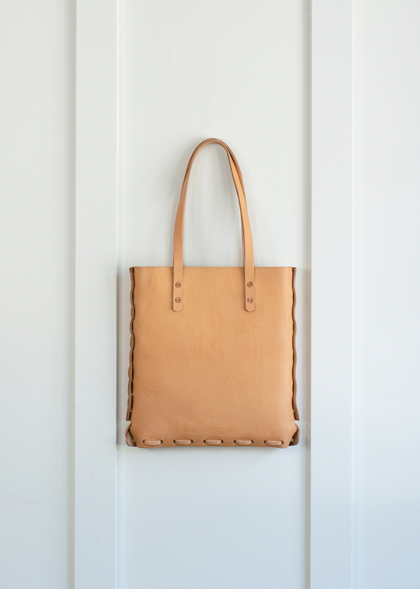 Leather Tote Bag | Natural