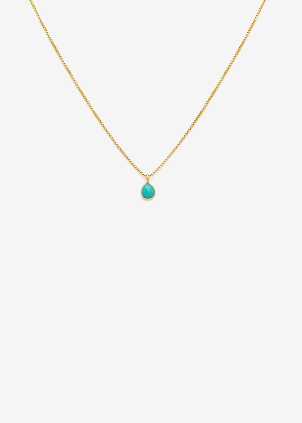 Leah Alexandra Sofia Slice Necklace | Turquoise