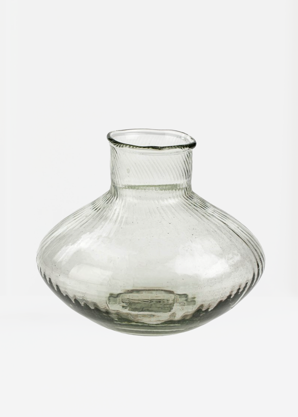 Indaba Ribbed Glass Bud Vase