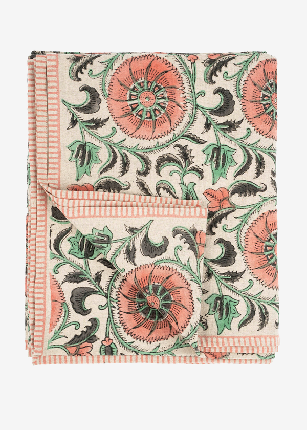 Indaba Botanique Tablecloth | Pink