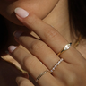 Leah Alexandra - Marquise Signet Ring | Moissanite