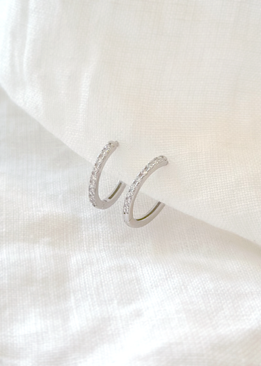 Bella & Wren Jewelry Pave Hoop | Day SS