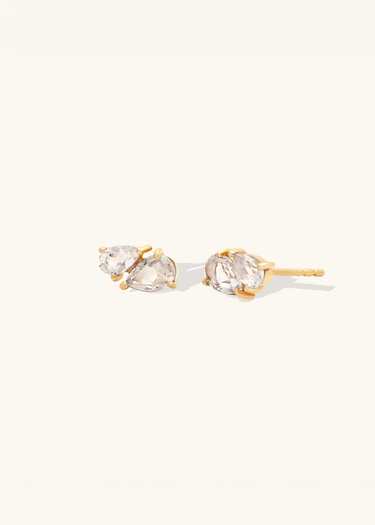 Toi et Moi Studs | Moissanite