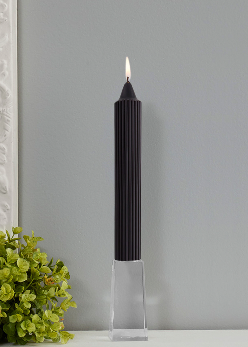 Roots Candles 9" Grecian Collenette | Black