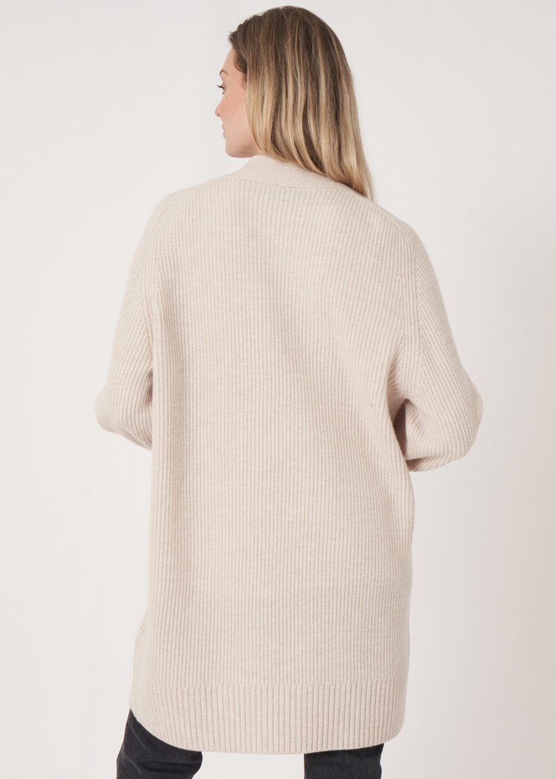 Repeat Extra Fine Baby Wool Knit Cardigan