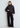 Yerse | Wide Leg Check Trousers - Dark Grey