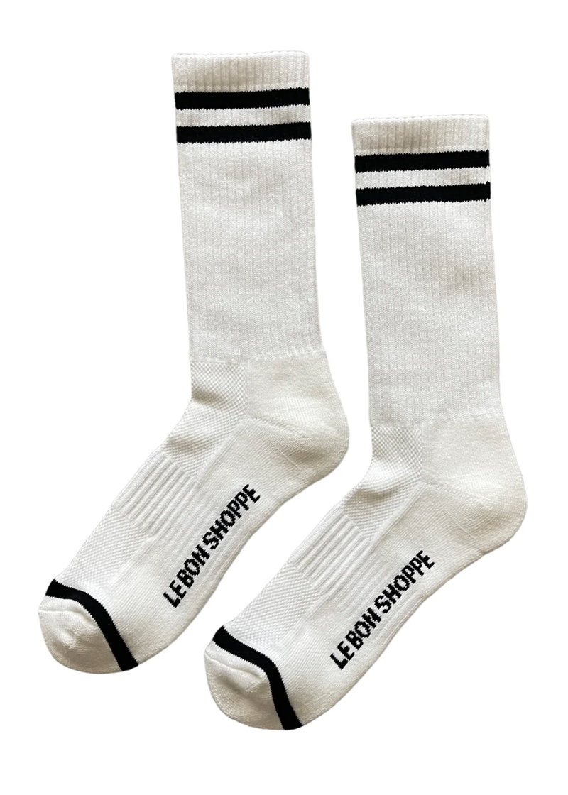 Le Bon Shoppe Boyfriend Socks Classic White