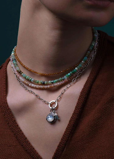 Small Paperclip Chain w/ Talisman Clip