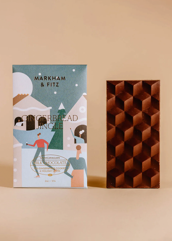 Markham & Fitz Gingerbread Jingle Chocolate Bar