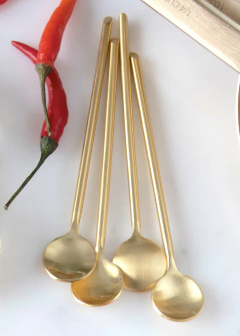 Be Home Gold Thin Mini Spoon
