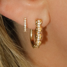 Leah Alexandra Aman Hoops | Gold & CZ