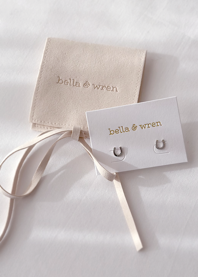 Bella & Wren Jewelry Horseshoe Stud | Silver