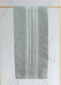 Linen Way Maison Linen Hand Towel Spruce Stripes
