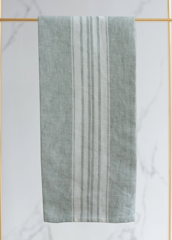 Linen Way Maison Linen Hand Towel Spruce Stripes