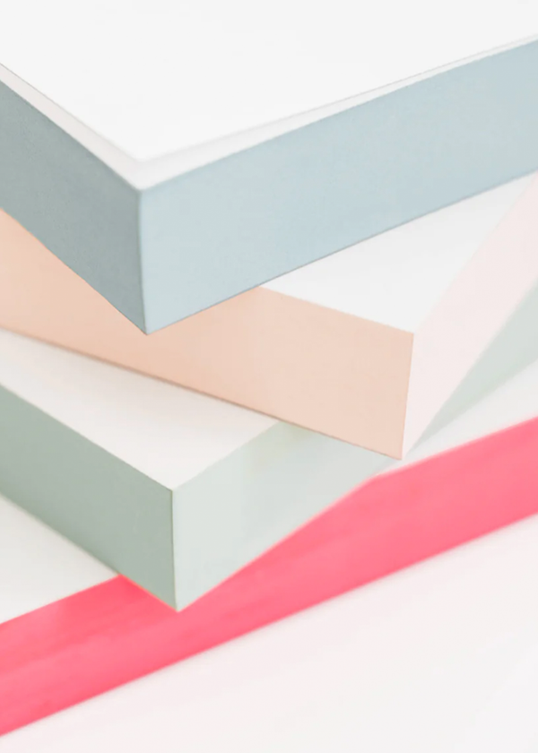 Sugar Paper Painted Notepad | Pale Pink