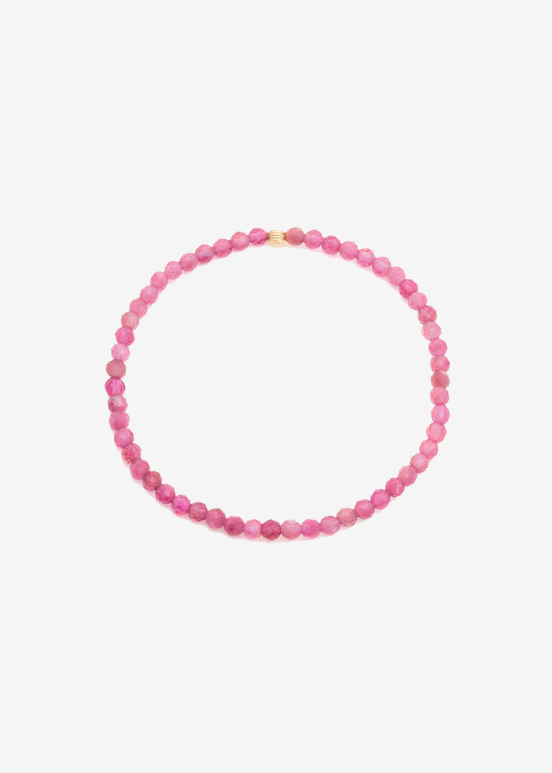 Leah Alexandra Social Mini Bracelet | Pink Tourmaline