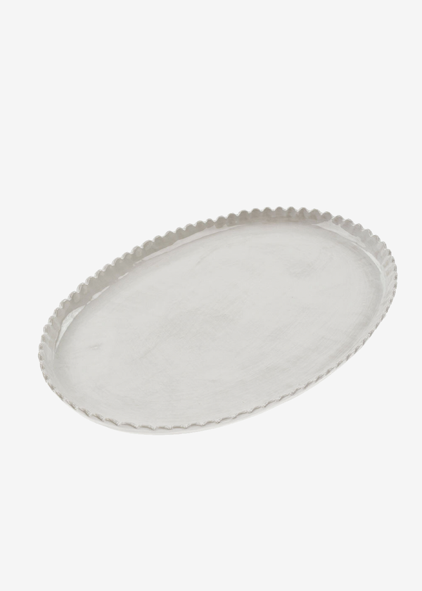 Indaba Scalloped Oval Platter