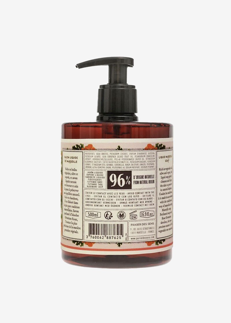ABS10037 Panier de Sens Rose Geranium Liquid Soap