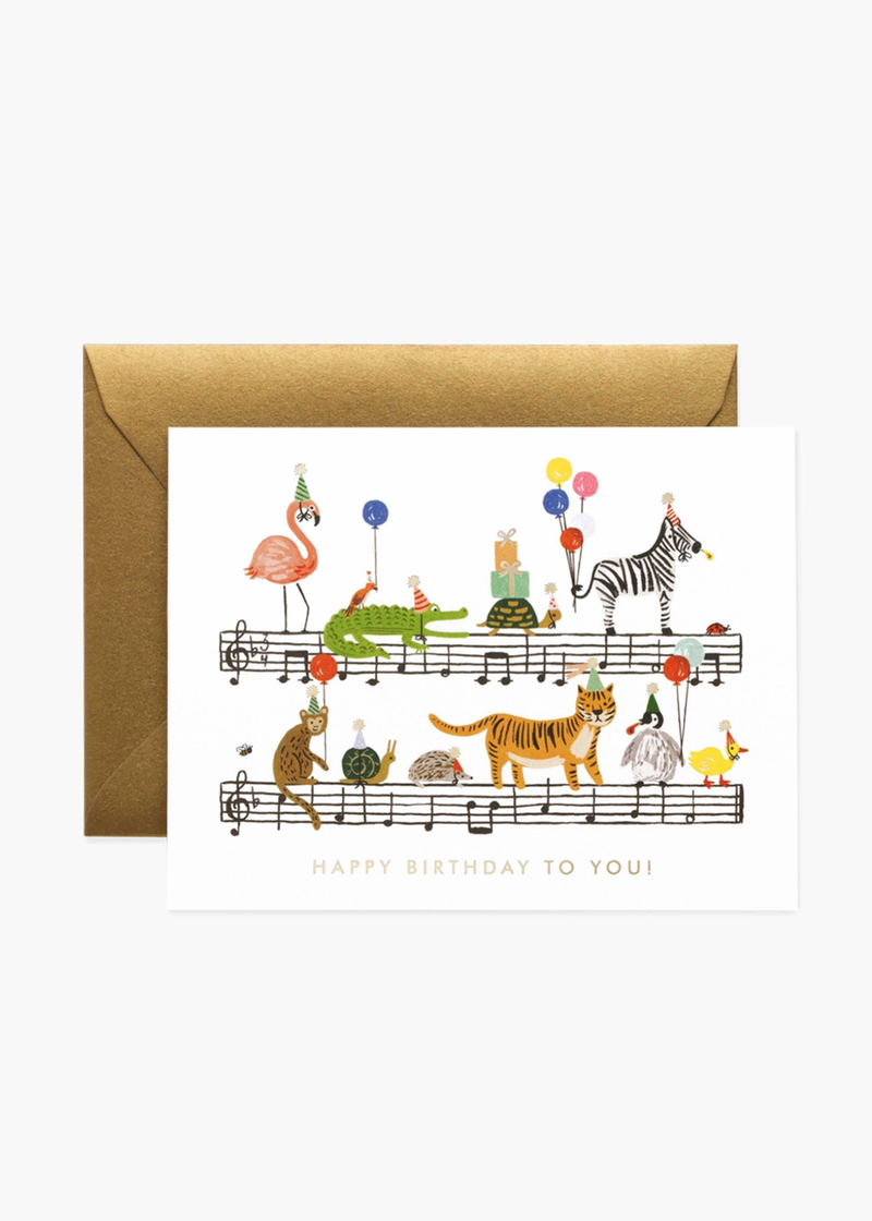 Rifle Paper Birthday Song Card