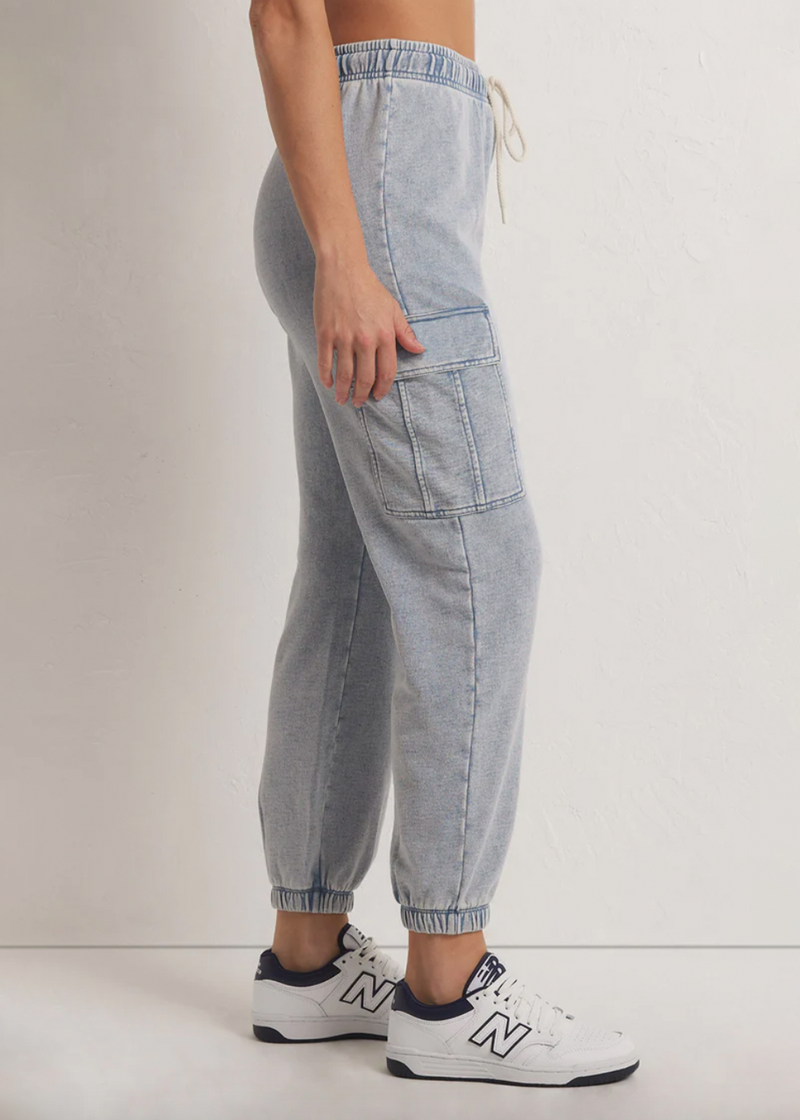 ZSupply Crop Out Tempo Knit Denim Set