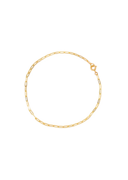 Flat Drawn Cable Bracelet | 14k Gold