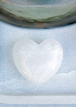 Indaba White Marble Heart Small