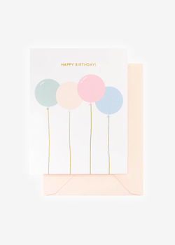 Sugar Paper Birthday Balloons Card