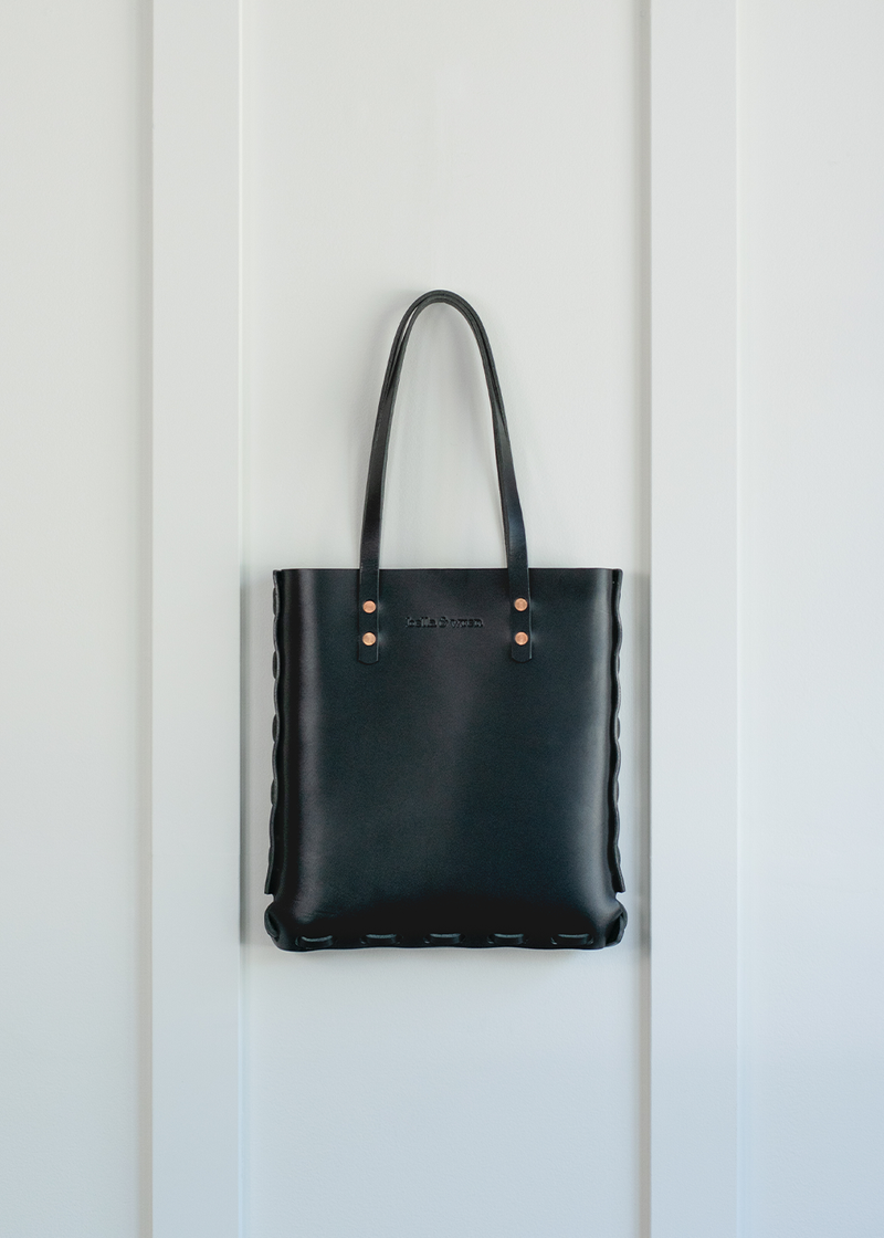 Bella & Wren Leather Tote Bag | Black