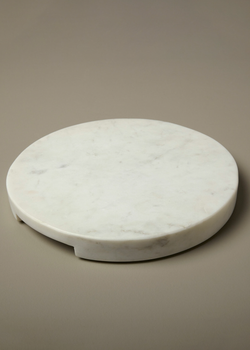 Be Home White Marble Round Board