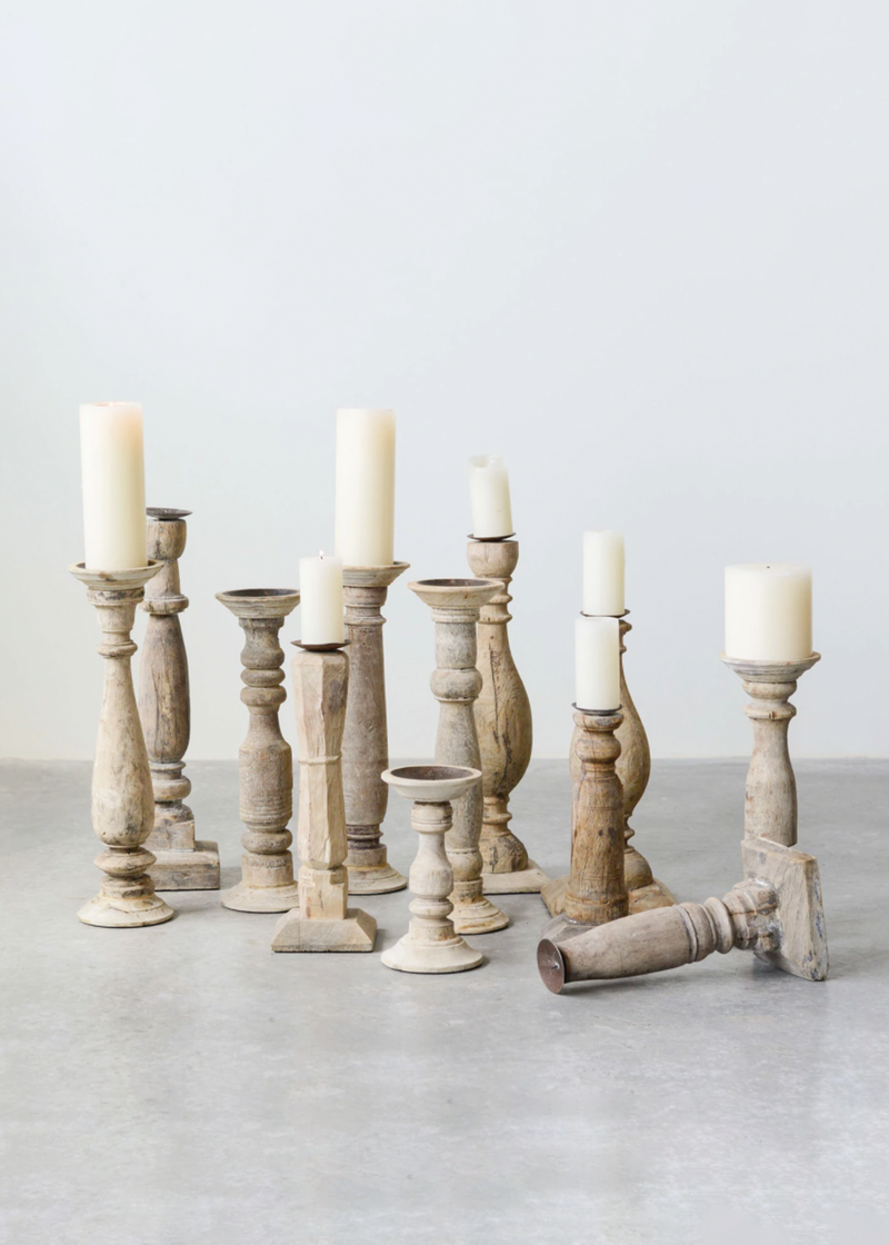 Wood & Metal Candle Holder | XXL