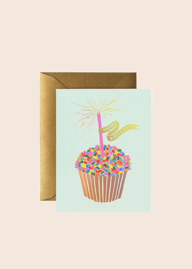 Rifle Paper Birthday Cupcake Card