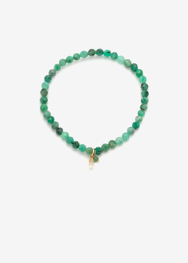Leah Alexandra Social Mini Bracelet Emerald