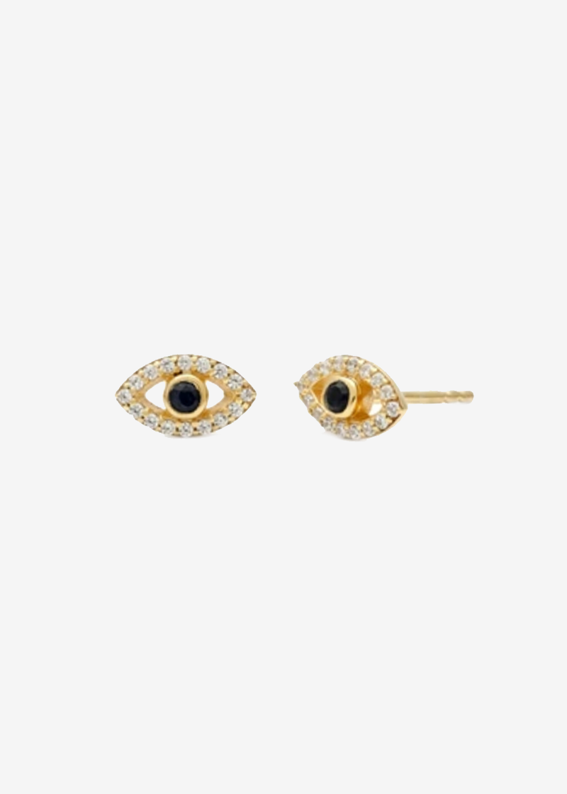 Leah Alexandra Evil Eye Studs | Sapphire