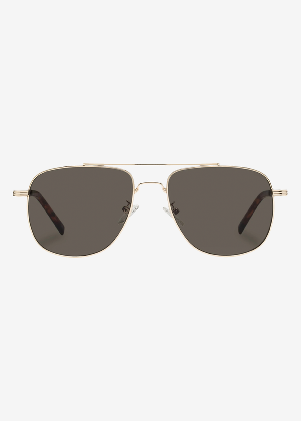 Le Specs Charmer Sunglasses | Gold Khaki