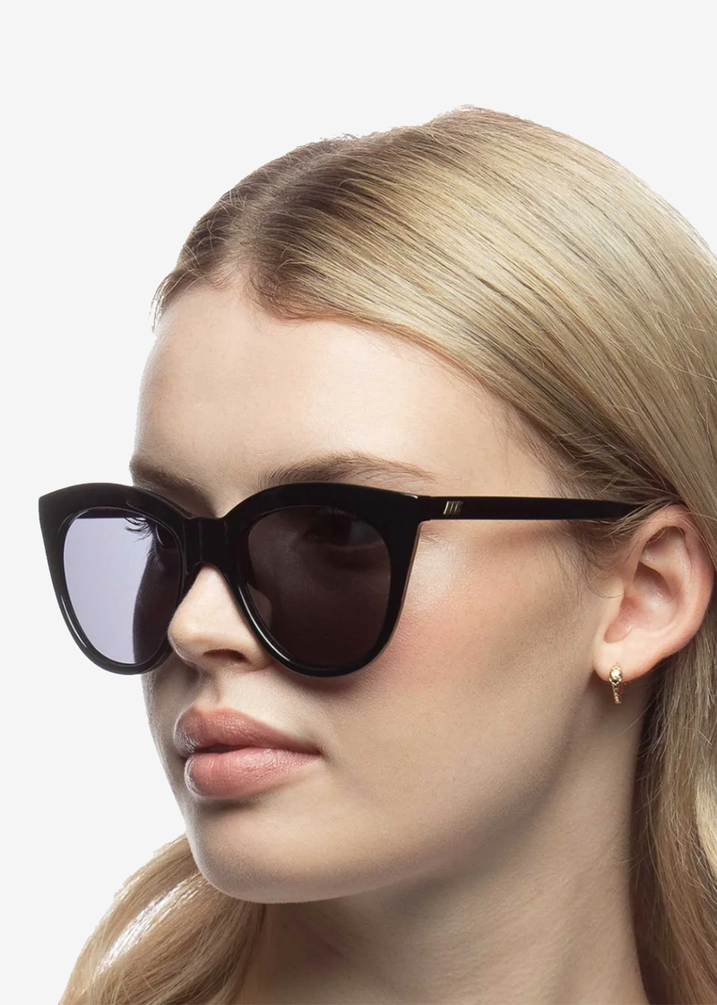 Le Specs Halfmoon Magic Sunglasses | Black